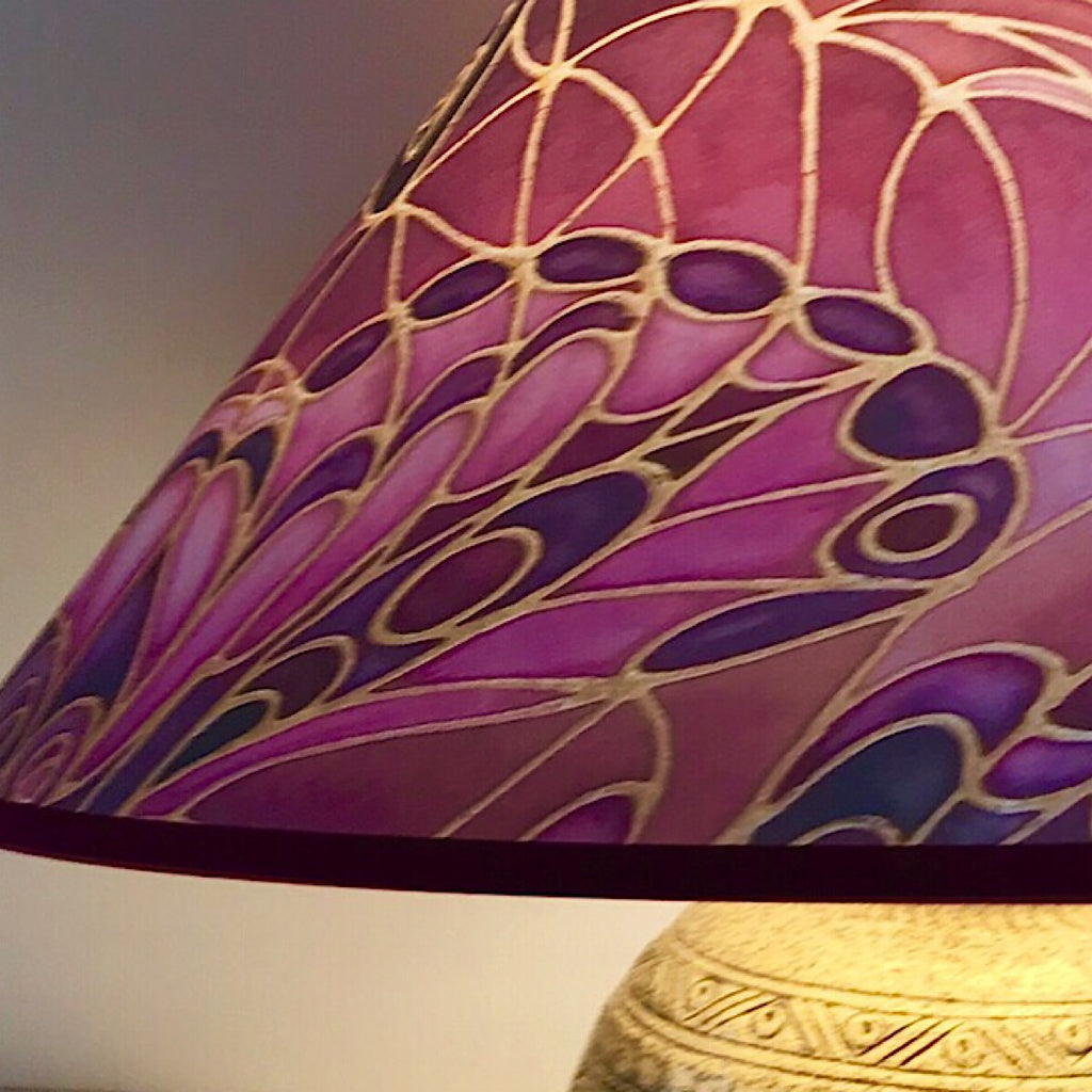 Butterfly Wings Lamp Shade - rich plum Pendant Shade - Atmospheric lam ...