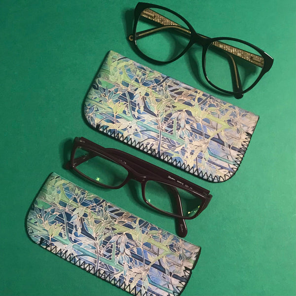 Forest Meditation Padded glasses cover - Tree Lovers reading or large glasses cover