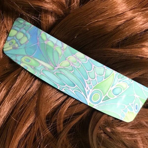 Mint Green Butterfly Hair Clip