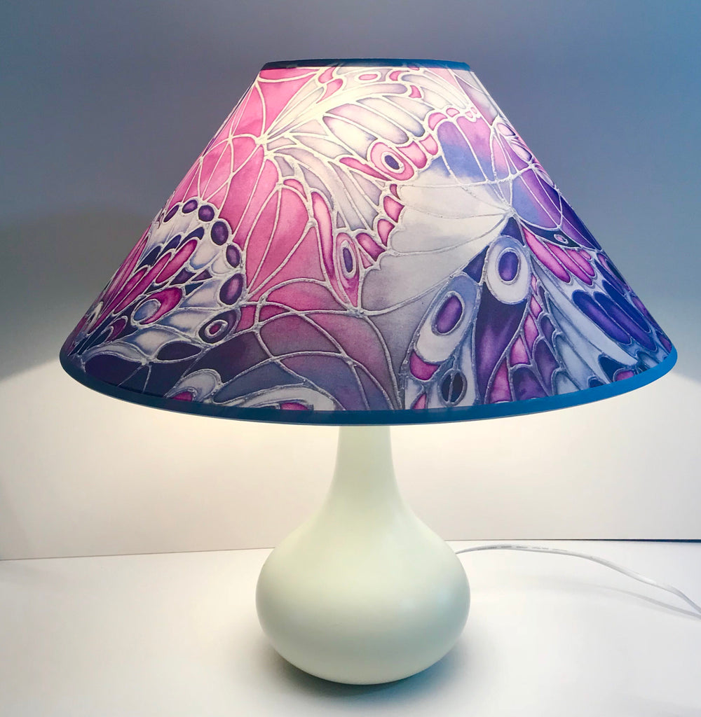Contemporary butterfly lamp shade - purple butterfly Lamp shade - art lamp shade